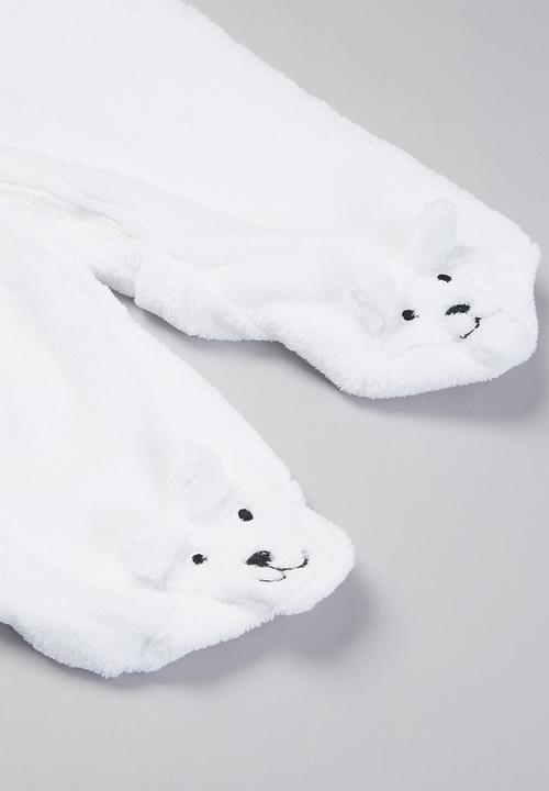 Pop Candy - Hooded sleepsuit - white