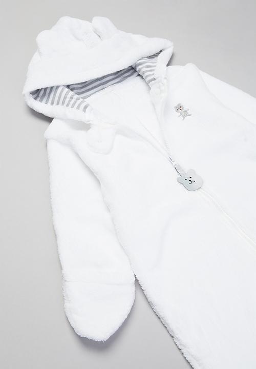 Pop Candy - Hooded sleepsuit - white
