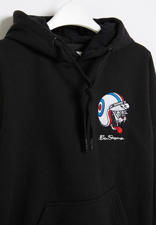Ben Sherman - Boys cat pullover hoodie - black