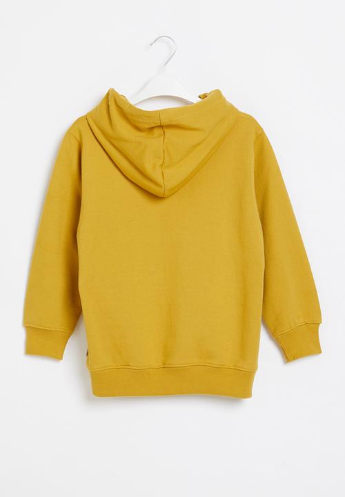 Ben Sherman - Boys cat pullover hoodie - mustard