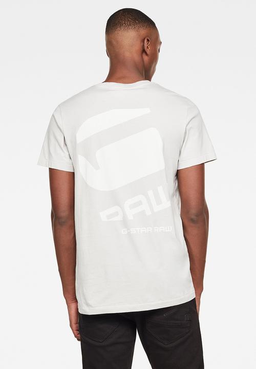 G-STAR - Big logo back gr r t s\s - cool grey