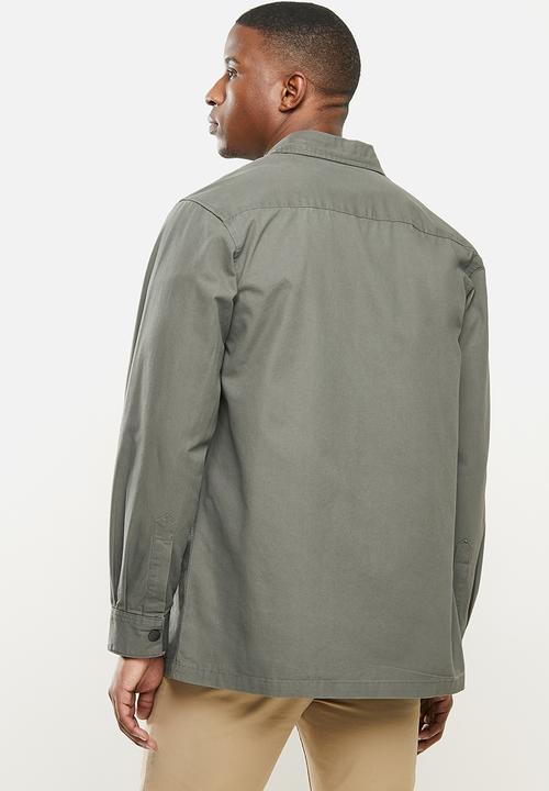 JEEP - Herbert long sleeve plain workshirt - jungle