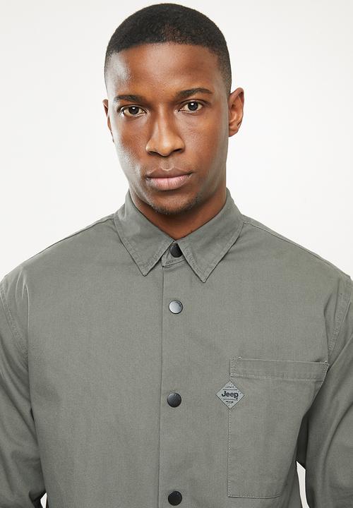 JEEP - Herbert long sleeve plain workshirt - jungle