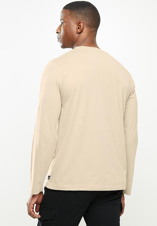 JEEP - David long sleeve graphic tee - stone