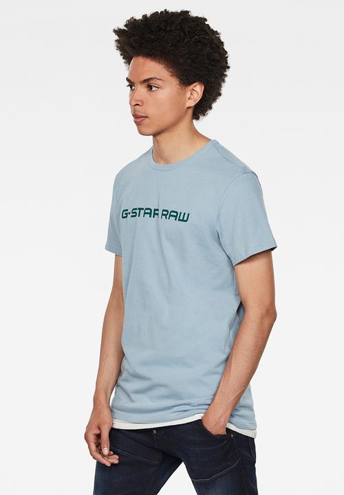 G-STAR - Graphic core straight r t s\s - ash blue