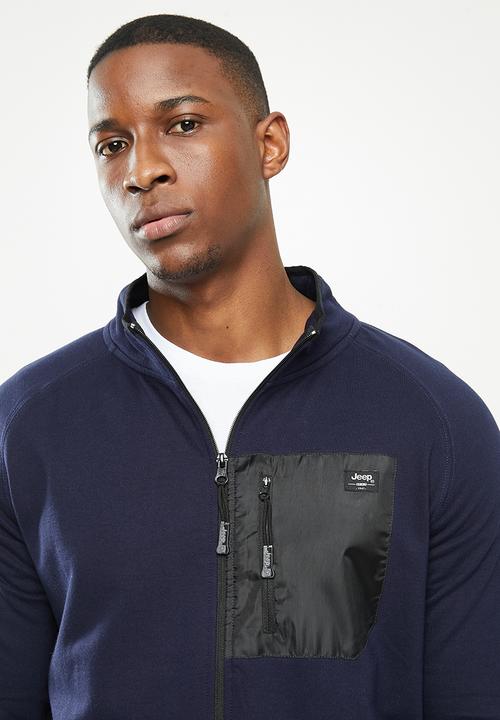 JEEP - Leroy zip thru hooded travel active jacket - navy