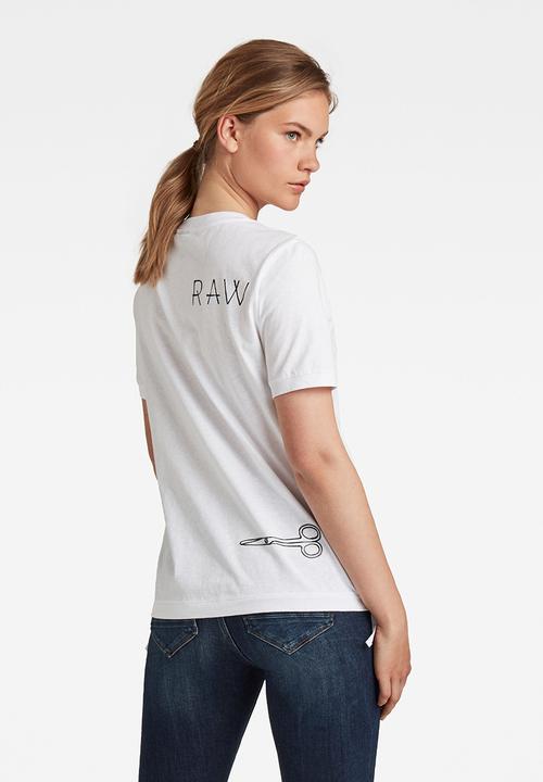 G-STAR - T-shirt strings - white