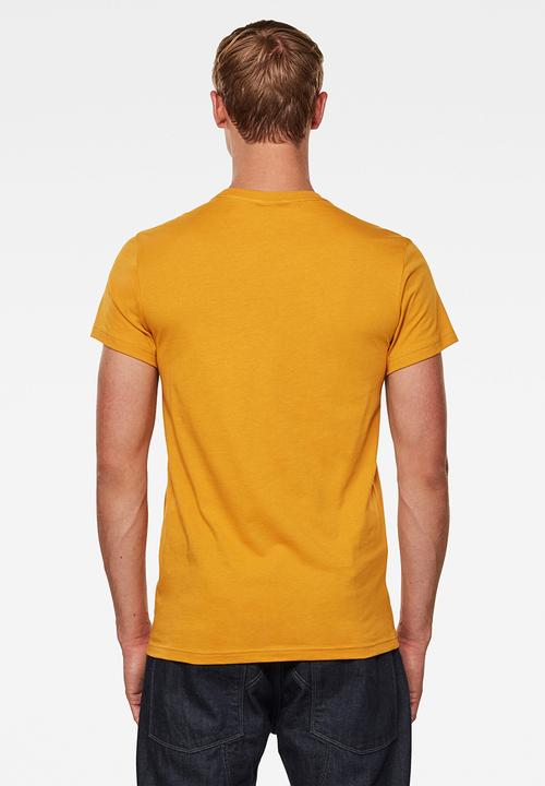 G-STAR - Cube logo r t s\s - dk gold