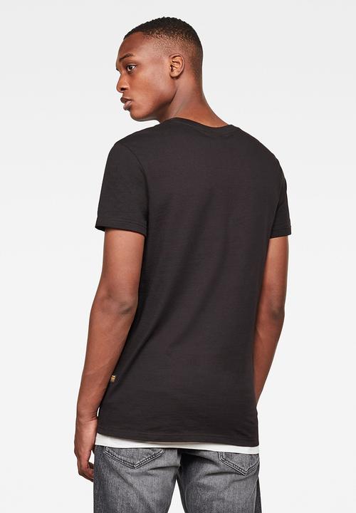 G-STAR - Cube logo r t short sleeve - black