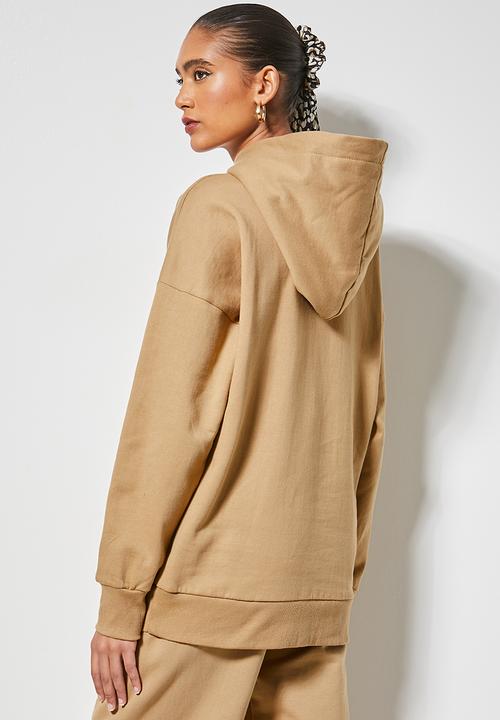 Superbalist - Longline hoodie - toffee
