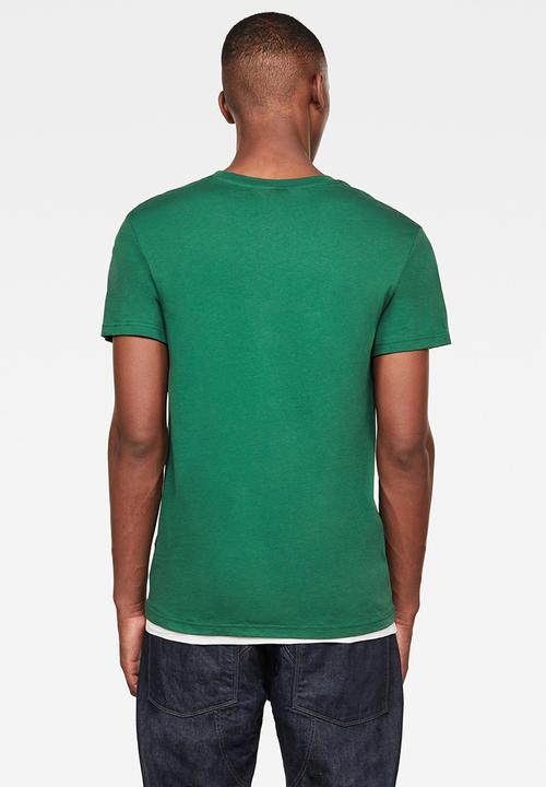 G-STAR - Cube logo r t short sleeve - green