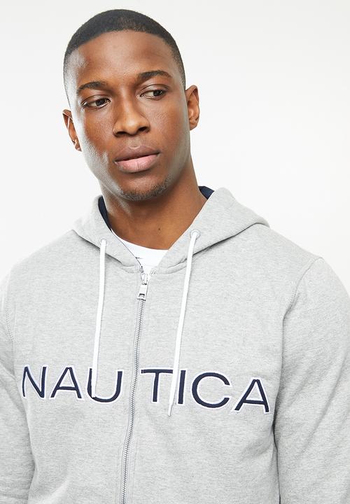 Nautica - Anchor full zip hoodie - grey 