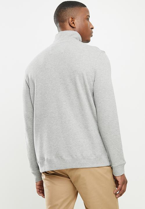 Nautica - French rib 1/4 zip - grey 