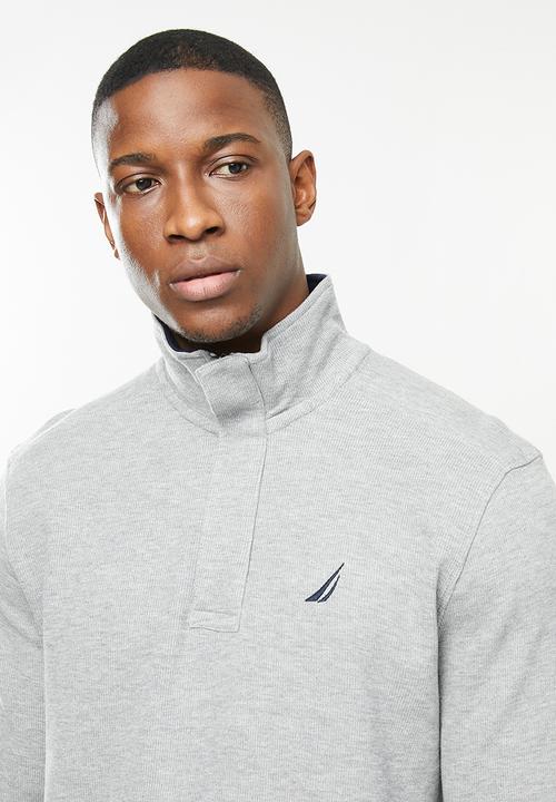 Nautica - French rib 1/4 zip - grey 