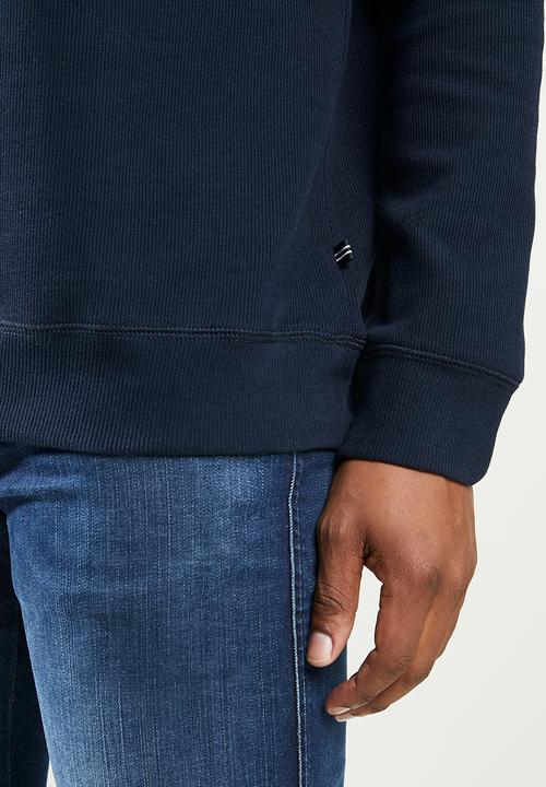 Nautica - French rib 1/4 zip - navy