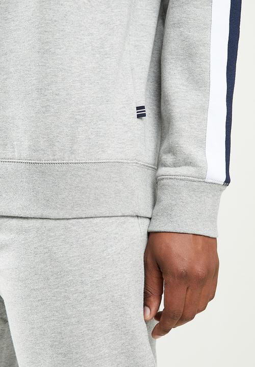 Nautica - Fleece logo crew - grey 