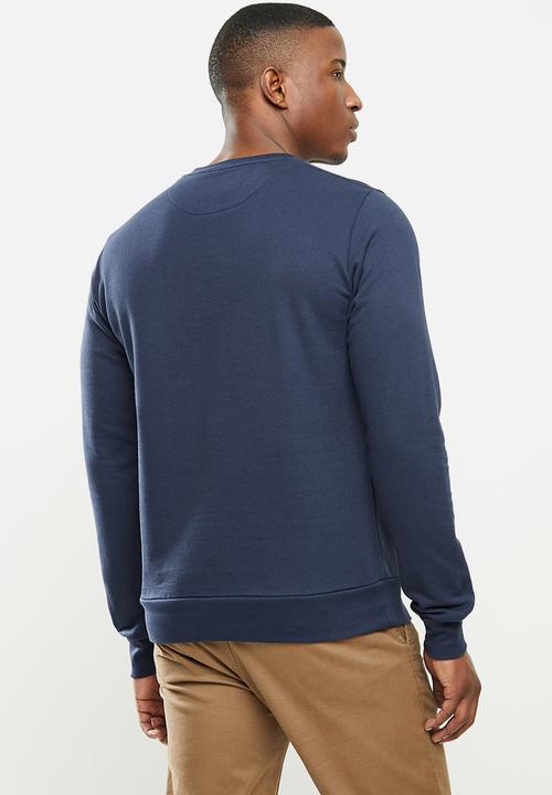 Original Penguin - Multi script sweat - navy 