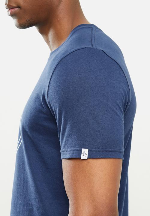 Original Penguin - Logo stamp tee - navy 
