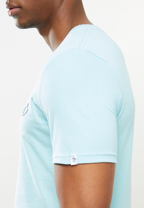 Original Penguin - Combo logo tee - blue