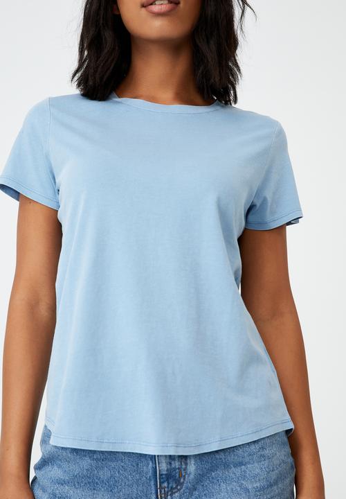 Cotton On - The one crew tee - light blue