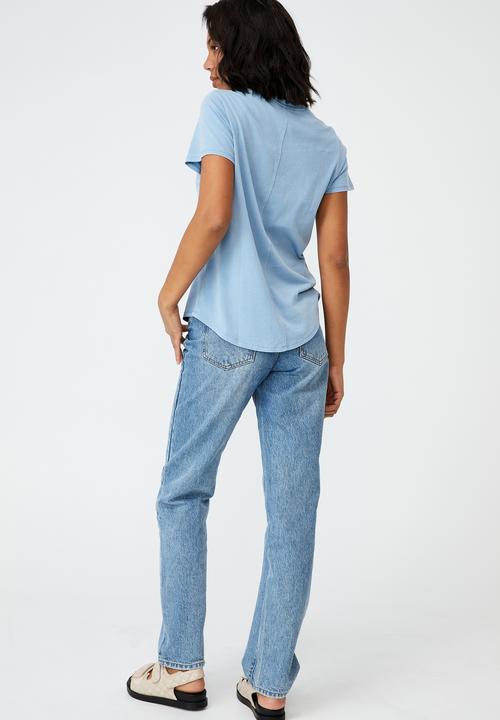 Cotton On - The one crew tee - light blue