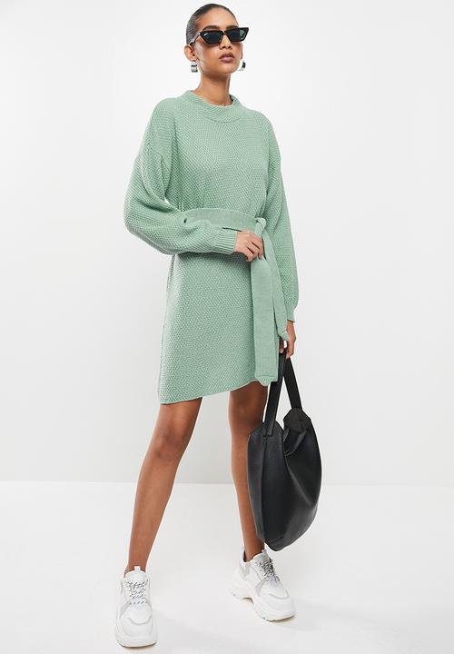 Glamorous - Knit dress - sage