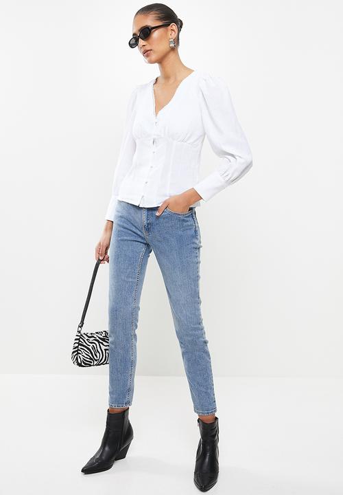 Glamorous - Vneck blouse - white