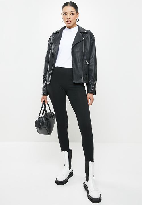 Missguided - 2 pack leggings - black