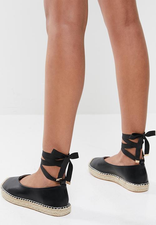 Glamorous - Wide fit espadrille - black