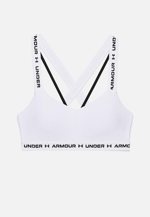 Under Armour - Crossback low impact bra - white