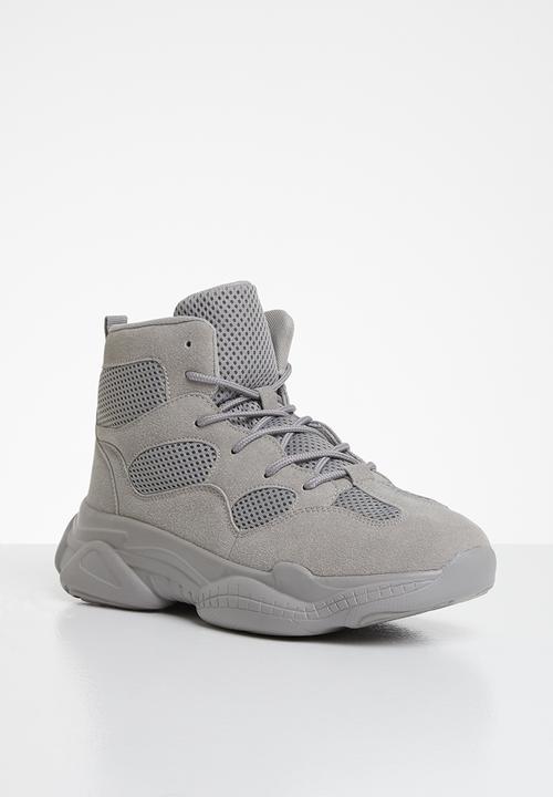 Missguided - High top bubble sole trainers - grey
