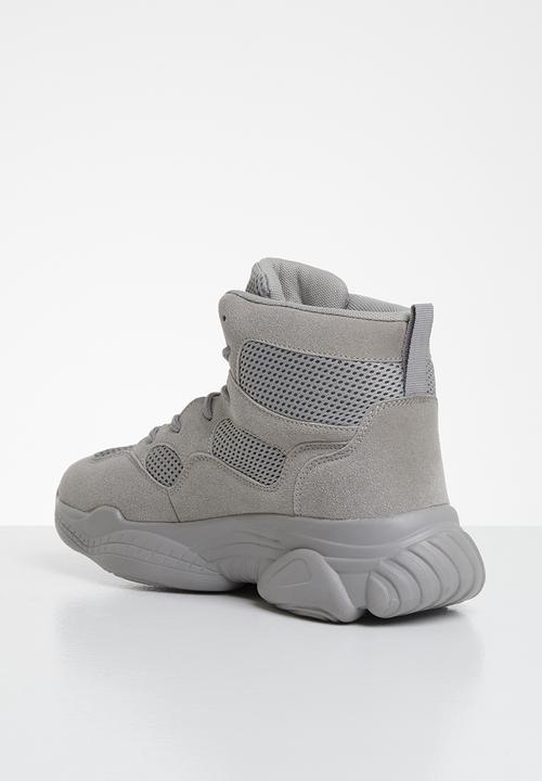 Missguided - High top bubble sole trainers - grey