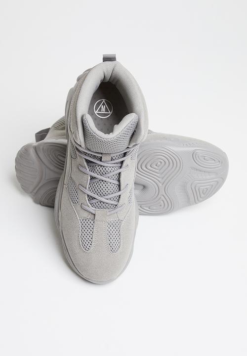 Missguided - High top bubble sole trainers - grey