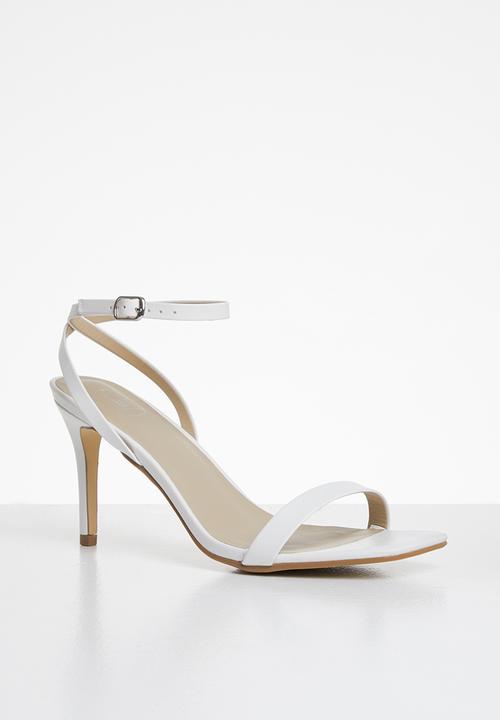 Missguided - Barely there low heel - white