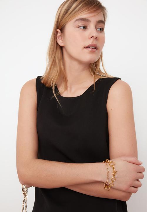 Trendyol - Basic Sleeveless Dress - Black