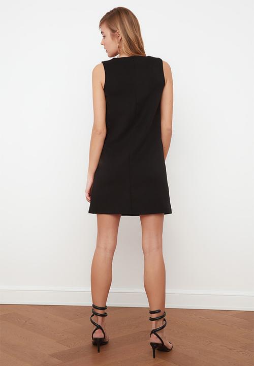 Trendyol - Basic Sleeveless Dress - Black