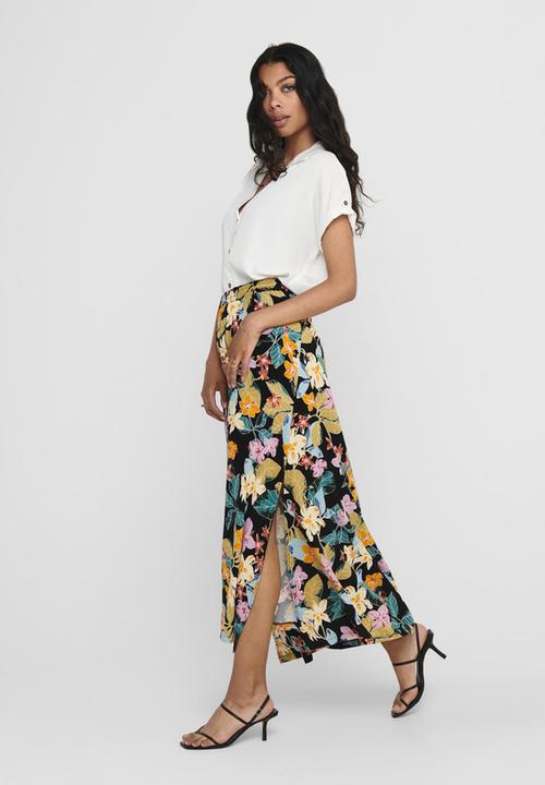 Jacqueline de Yong - Tianna maxi skirt denim - floral