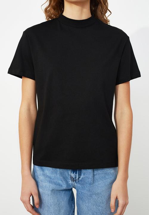 Trendyol - Crew neck 2-pack basic t-shirt - white/black