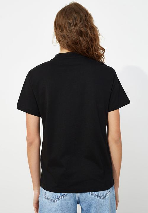 Trendyol - Crew neck 2-pack basic t-shirt - white/black