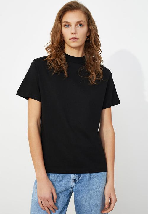 Trendyol - Crew neck 2-pack basic t-shirt - white/black