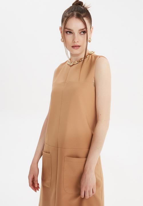 Trendyol - Basic dress - camel