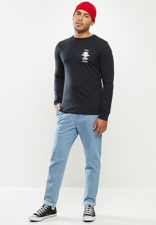 Rip Curl - Search logo long sleeve tee - black