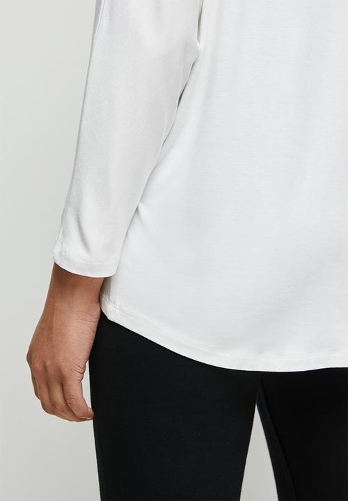 edit - Conscious v-neck dolman boxy tee - milk