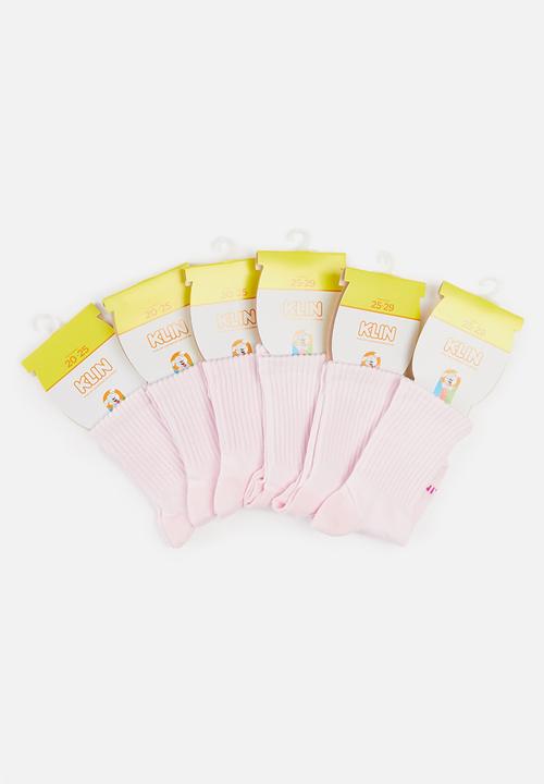 Klin - Girls 6 pack socks - pink 