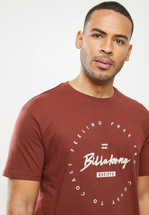 Billabong  - Coast to coast tee - burgundy