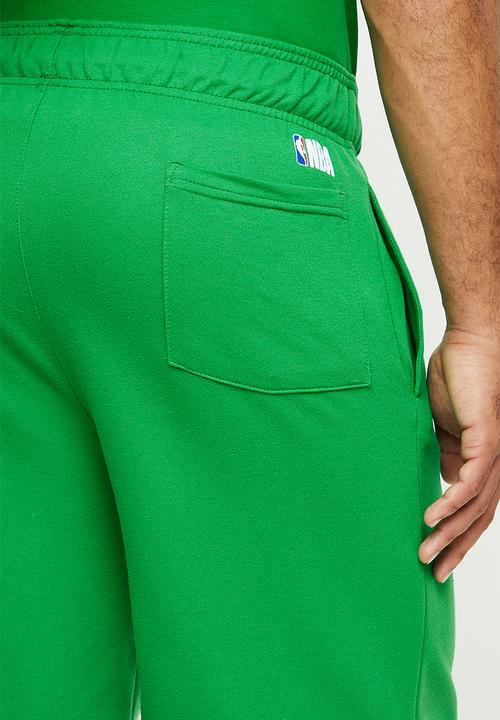 NBA - Celtic b/ball retro shorts  - cotton birdseye / surf interest - green