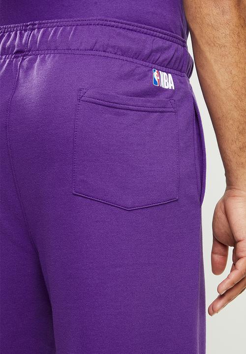 NBA - Laker b/ball retro shorts  - cotton birdseye / surf interest - purple