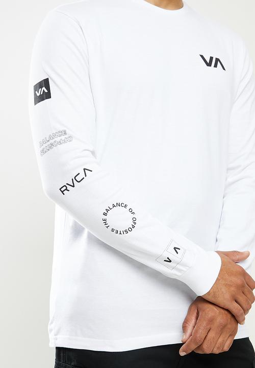RVCA - All out rvca long sleeve - white