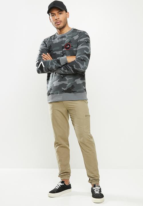 RVCA - Kane crew - grey