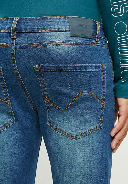 JEEP - Pablo core straight leg jeans - medium blue